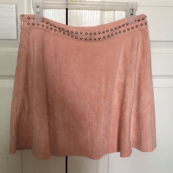 Design lab by Lord and Taylor pink velour skirt - Picture 3 of 8